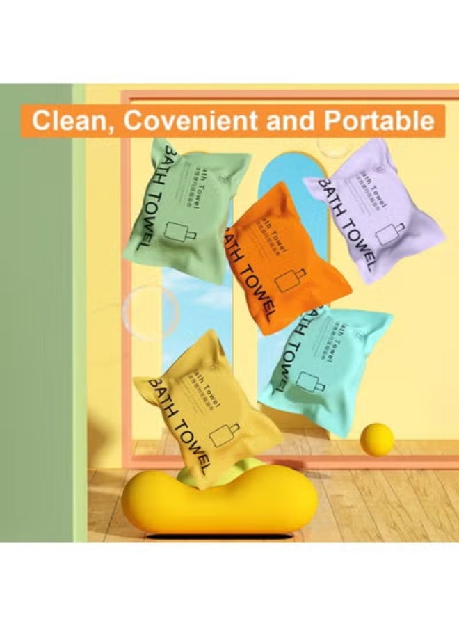 fantasize Large Compressed Towel, 55 x 27 inches Disposable Cotton Bath Towels,Portable Light and Reusable,Suitable for Hiking, Camping,Beach,Swimming and Traveling - Image 3